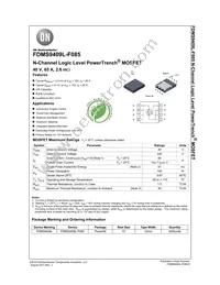 FDMS9409L-F085 Datasheet Cover
