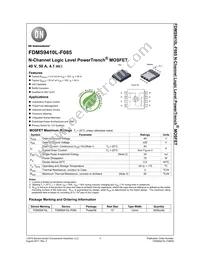 FDMS9410L-F085 Datasheet Cover