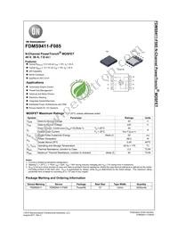 FDMS9411-F085 Datasheet Cover