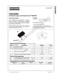 FDN359BN Datasheet Page 2