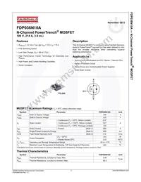 FDP036N10A Datasheet Page 2