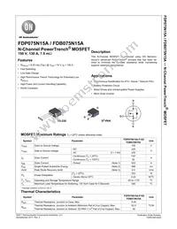 FDP075N15A Datasheet Cover
