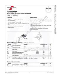 FDP083N15A Datasheet Page 2