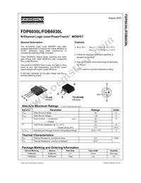 FDP6030L Datasheet Cover