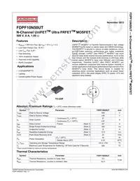 FDPF10N50UT Datasheet Page 2