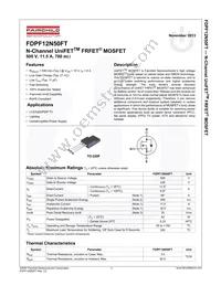 FDPF12N50FT Datasheet Page 2