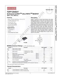 FDPF12N50UT Datasheet Page 2