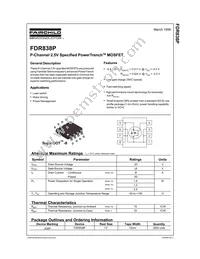 FDR838P Datasheet Cover