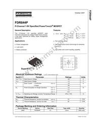 FDR844P Datasheet Cover