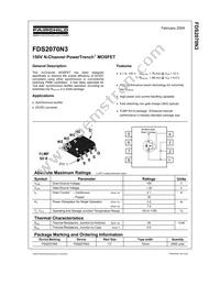 FDS2070N3 Datasheet Cover