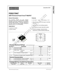 FDS2170N7 Datasheet Cover