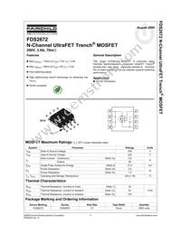 FDS2672 Datasheet Page 2