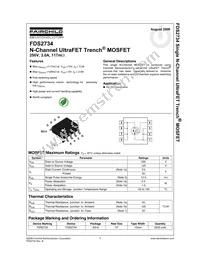 FDS2734 Datasheet Page 2