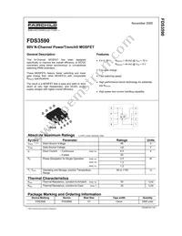 FDS3590 Datasheet Page 2