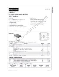 FDS3672 Datasheet Page 2