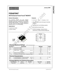 FDS4070N7 Datasheet Cover