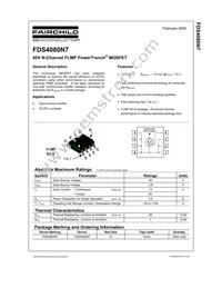 FDS4080N7 Datasheet Cover