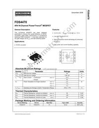 FDS4470 Datasheet Page 2