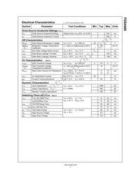 FDS4480 Datasheet Page 2