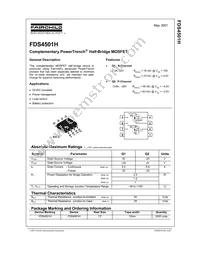 FDS4501H Datasheet Page 2