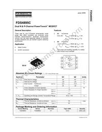FDS4895C Datasheet Cover