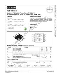 FDS4897AC Datasheet Page 2