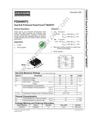 FDS4897C Datasheet Page 2