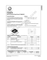 FDS5670 Datasheet Cover