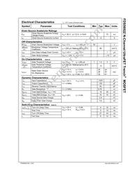 FDS5692Z Datasheet Page 2