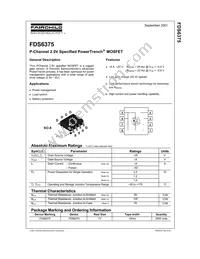 FDS6375 Datasheet Page 2