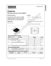 FDS6572A Datasheet Cover