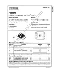 FDS6575 Datasheet Page 2