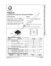 FDS6612A Datasheet Cover