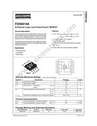 FDS6614A Datasheet Cover
