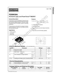 FDS6630A Datasheet Page 2