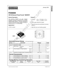 FDS6688 Datasheet Cover