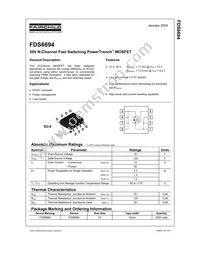 FDS6694 Datasheet Cover