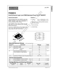 FDS6912 Datasheet Page 2