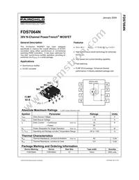 FDS7064N Datasheet Cover