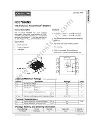 FDS7096N3 Datasheet Cover