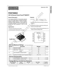 FDS7296N3 Datasheet Cover
