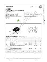 FDS86141 Datasheet Page 2