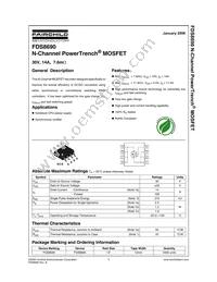 FDS8690 Datasheet Page 2