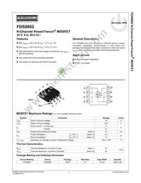 FDS8882 Datasheet Page 2