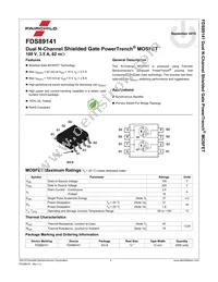 FDS89141 Datasheet Page 2