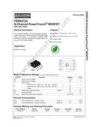FDS9412A Datasheet Cover