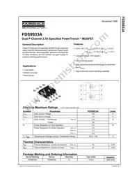 FDS9933A Datasheet Page 2
