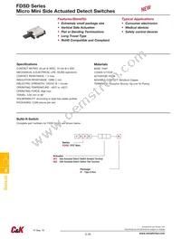 FDSD001R Datasheet Cover