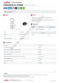 FDSD0630-H-1R0M=P3 Datasheet Cover