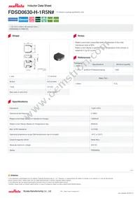 FDSD0630-H-1R5N=P3 Datasheet Cover